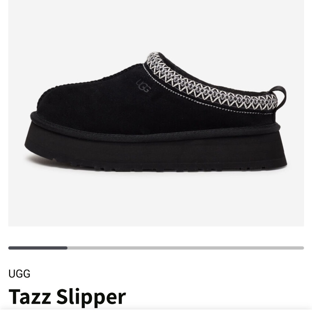 Black Ugg Tazz slippers size 9 NWT